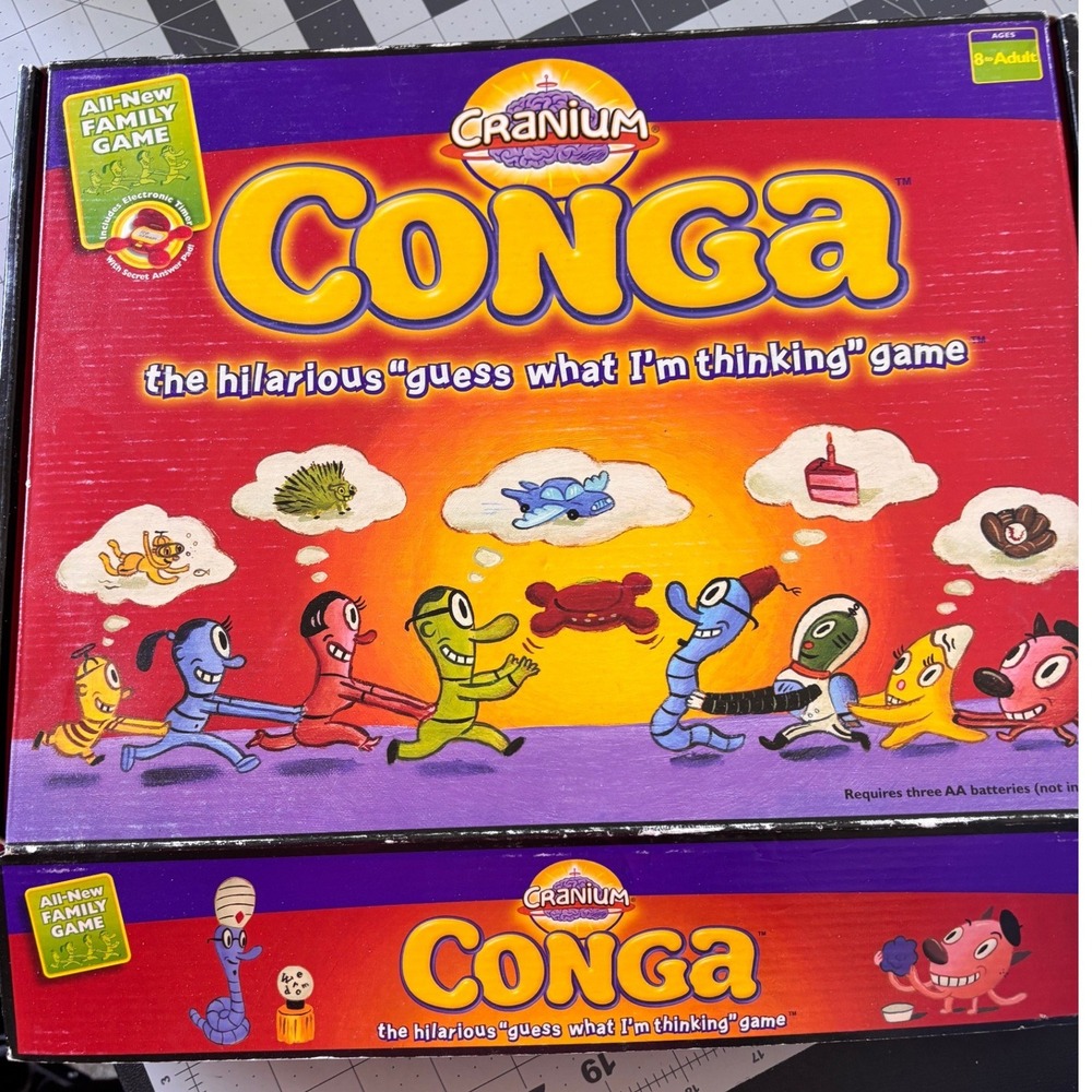 Cranium Conga Board Game 2003 Family Party Game *Missing Clay